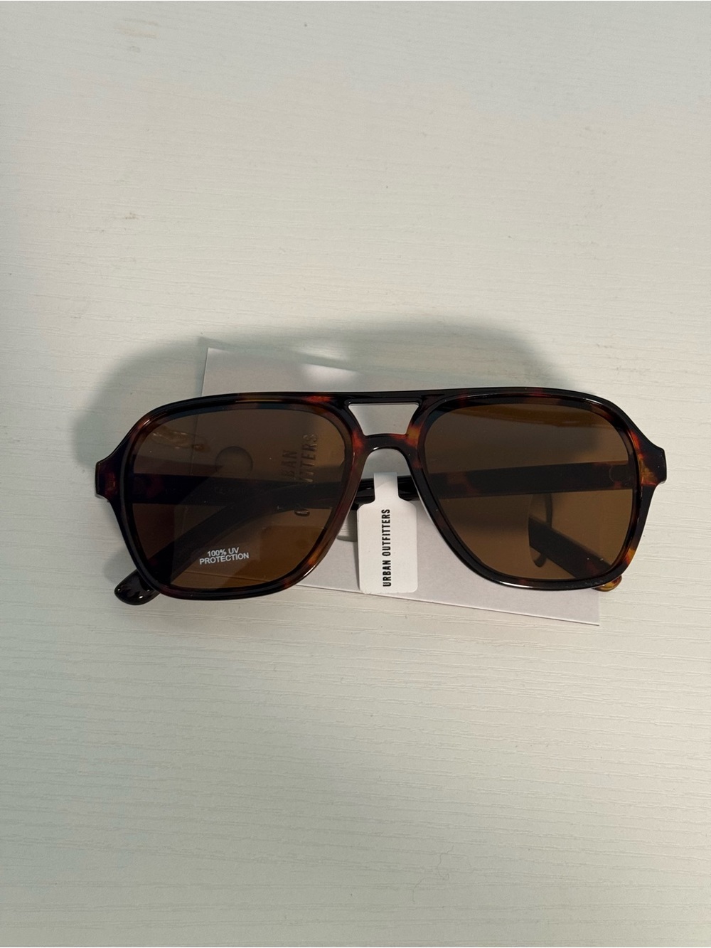 Urban Outfitters essential aviator Tortoiseshell Brown Sunglasses - Picture 14 of 16